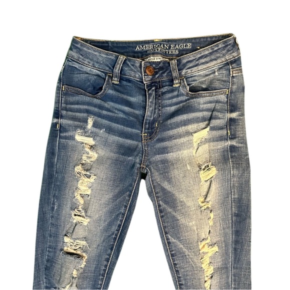 AE Distressed Mid-Rise Ankle Jeggings - Picture 2 of 5